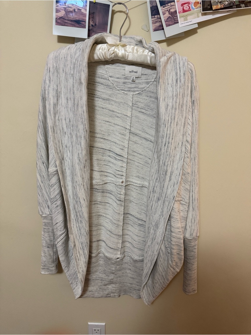 Wilfred Cream and Gray Cardigan
